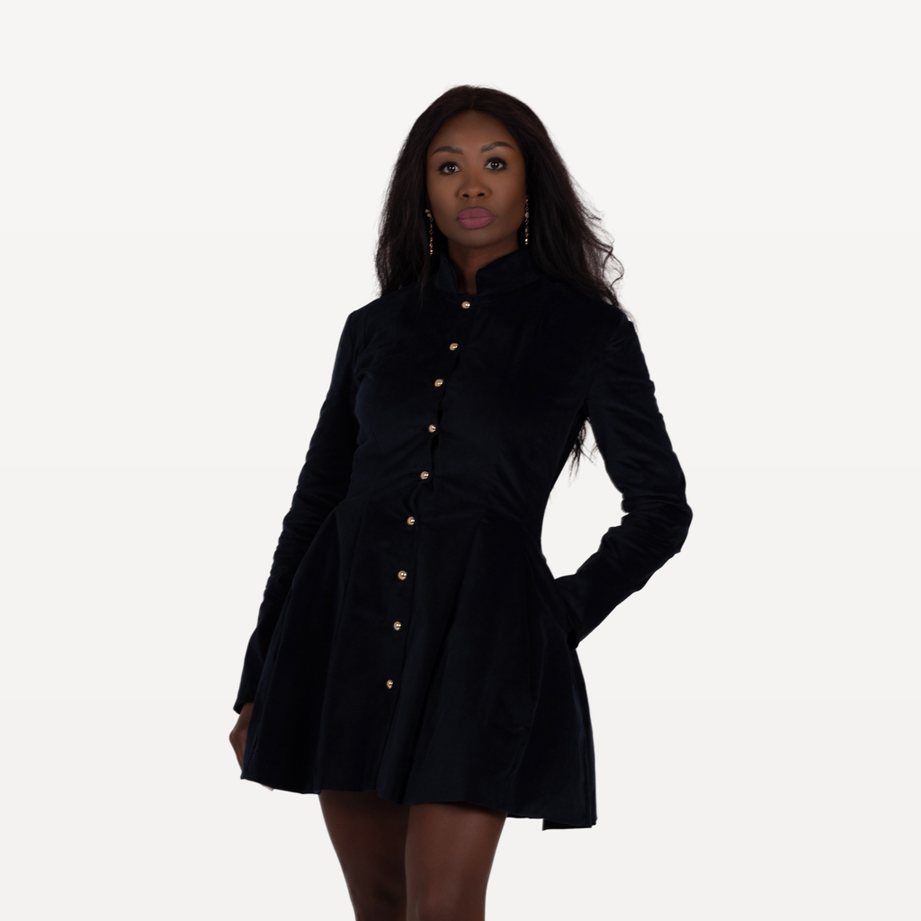 Robe Samarcande bleue - genou
