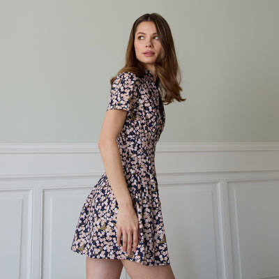 Robe Almaty Summer bleu rose floral