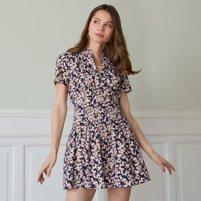 Robe Almaty Summer bleu rose floral