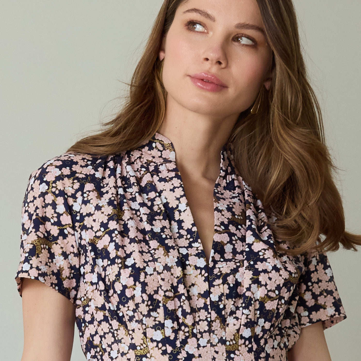 Robe Almaty Summer bleu rose floral