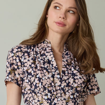 Robe Almaty Summer bleu rose floral