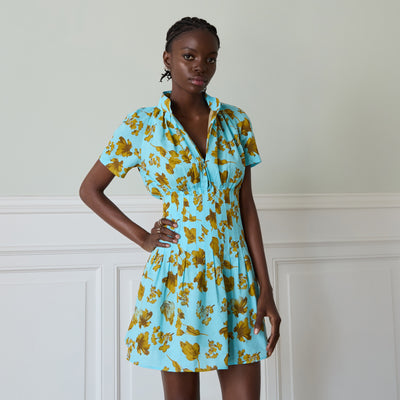 Robe Almaty Summer turquoise floral