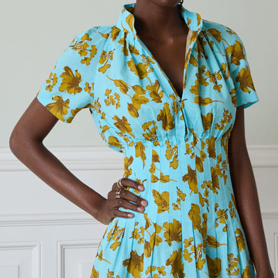 Robe Almaty Summer turquoise floral