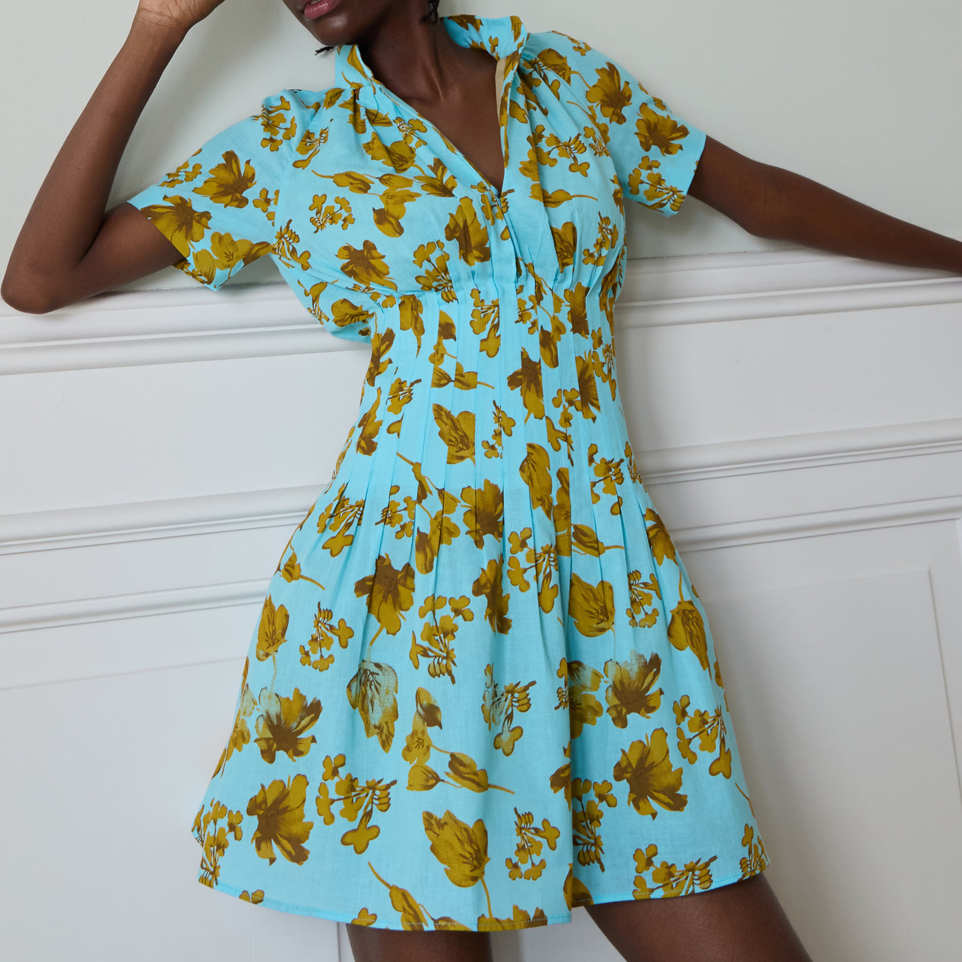 Robe Almaty Summer turquoise floral