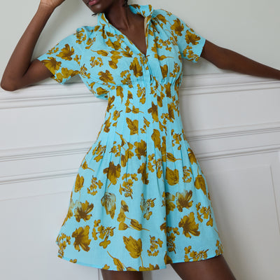 Robe Almaty Summer turquoise floral