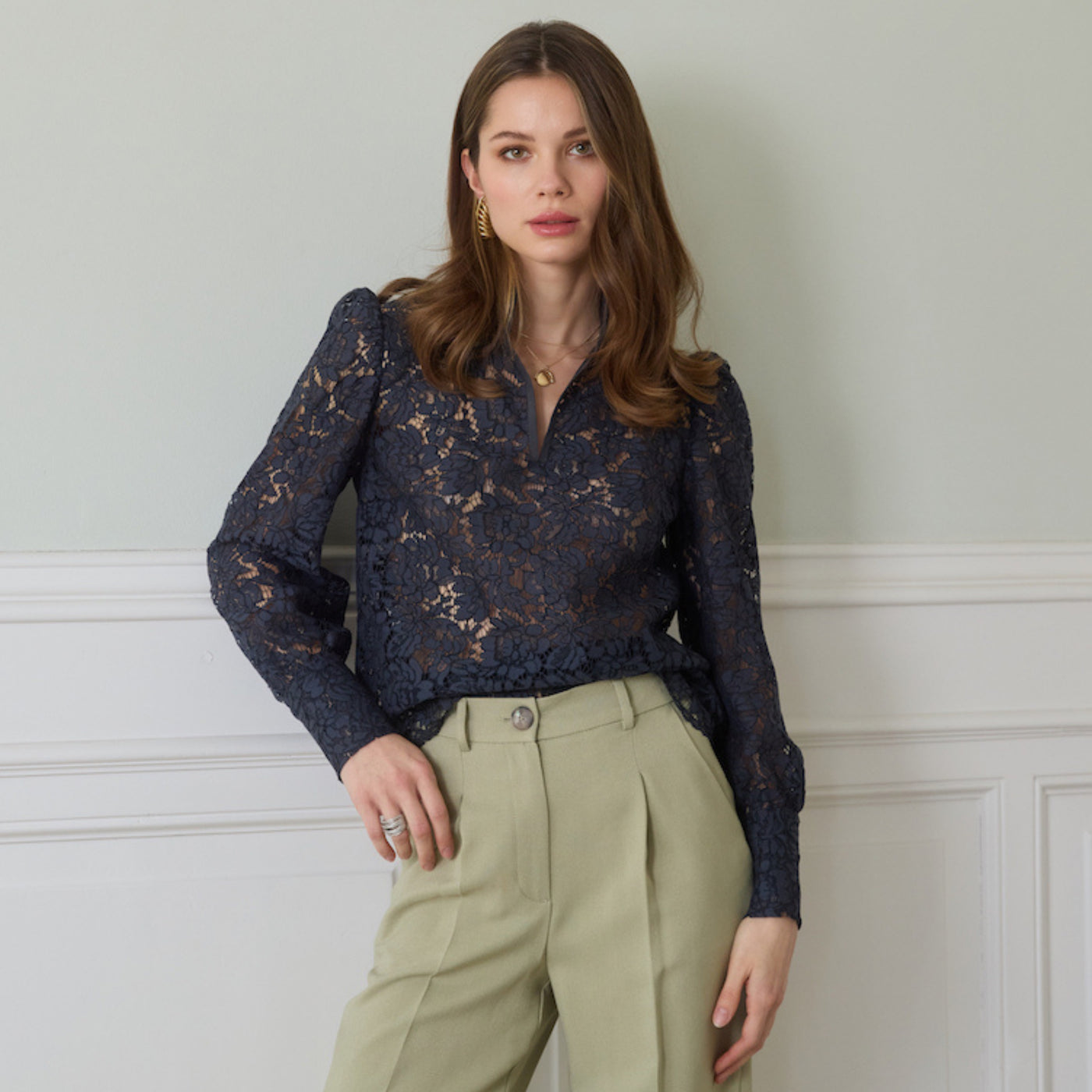 Chemisier Fergana bleu
