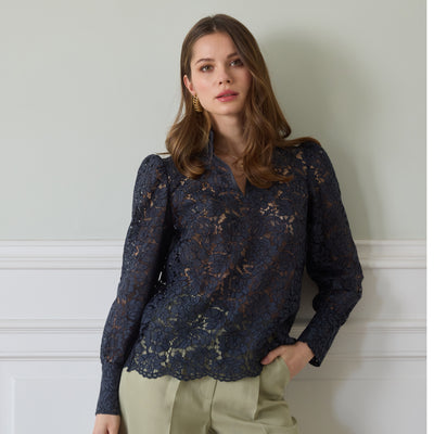 Chemisier Fergana bleu