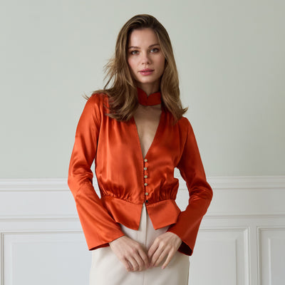Chemisier Hérat orange