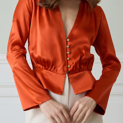 Chemisier Hérat orange