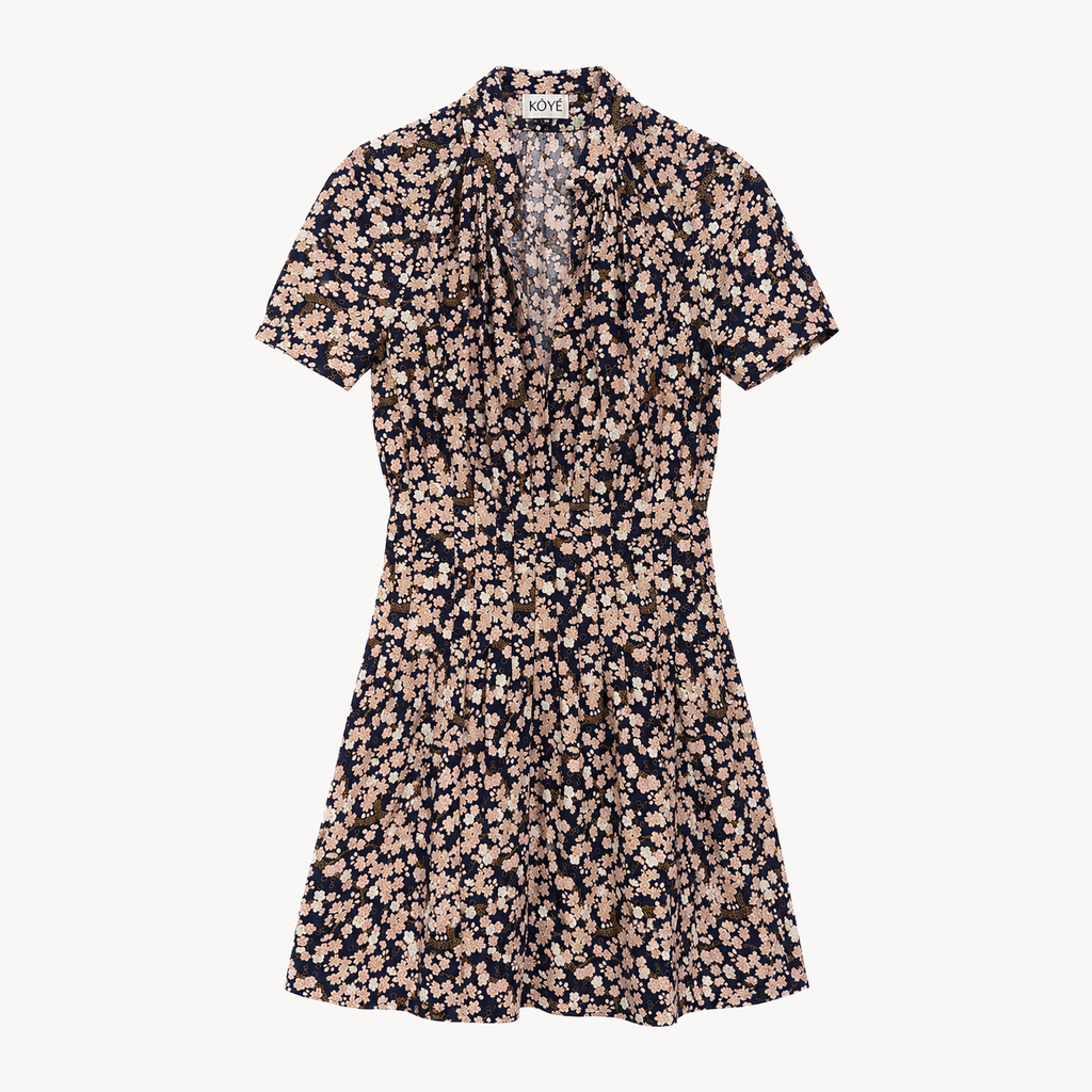 Robe Almaty Summer bleu rose floral