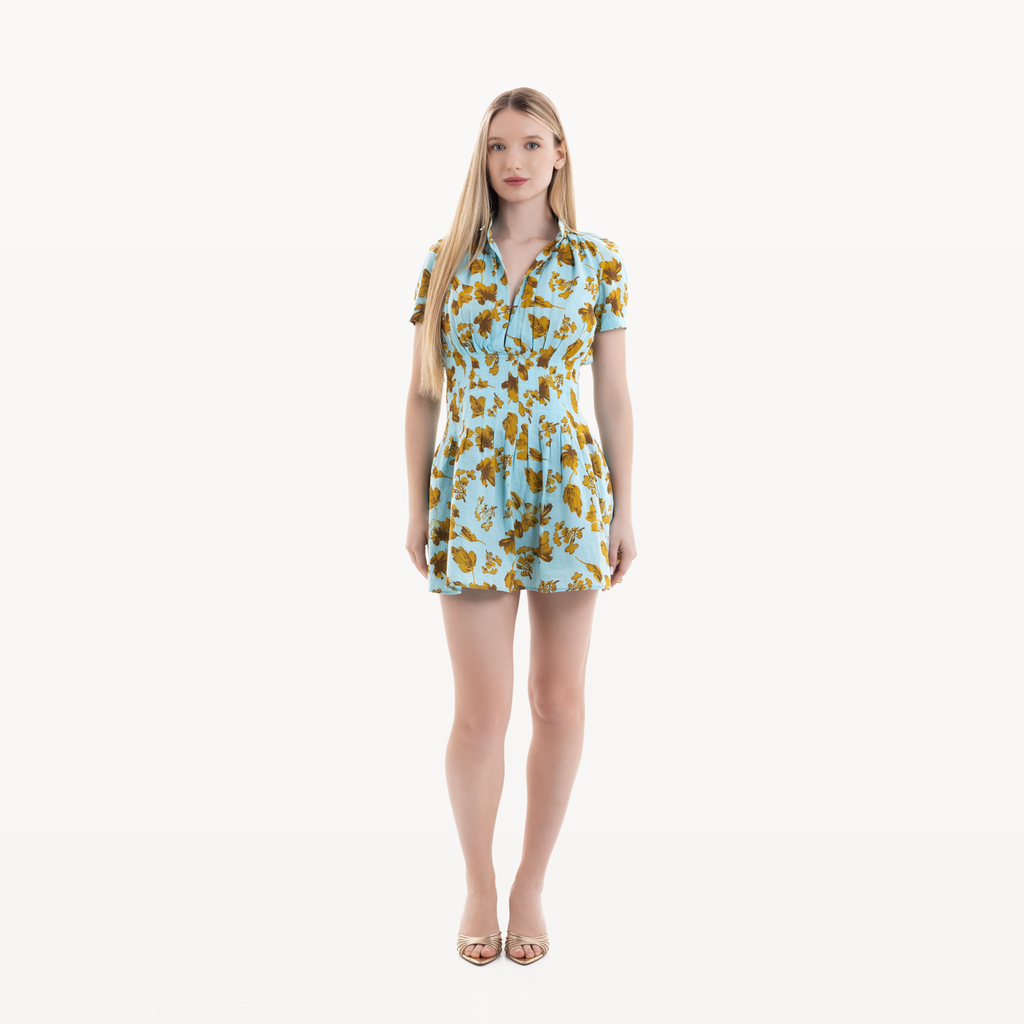 Robe Almaty Summer turquoise floral