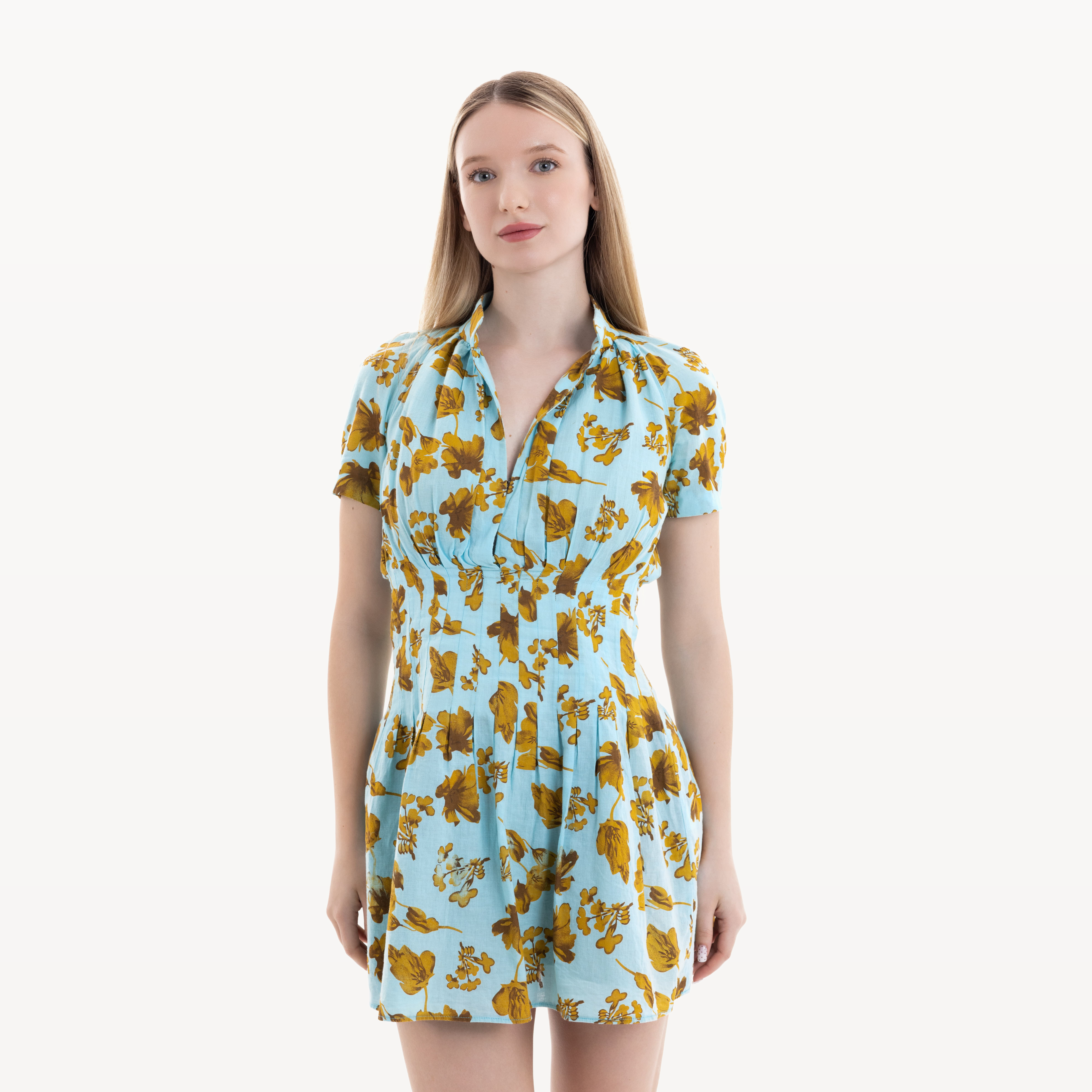 Robe Almaty Summer turquoise floral