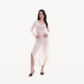 Robe longue rose poudré - photo 7074