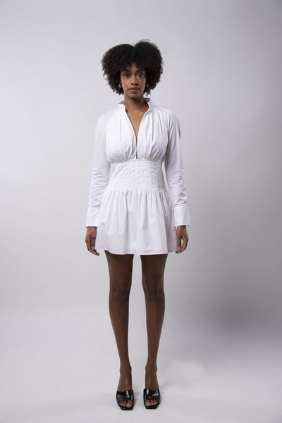 Short white Almaty dress